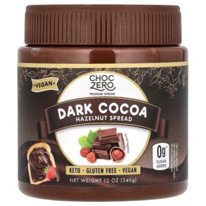 24-50.jpg ChocZero - Creme de Cacau Amargo e Avelã 340 g