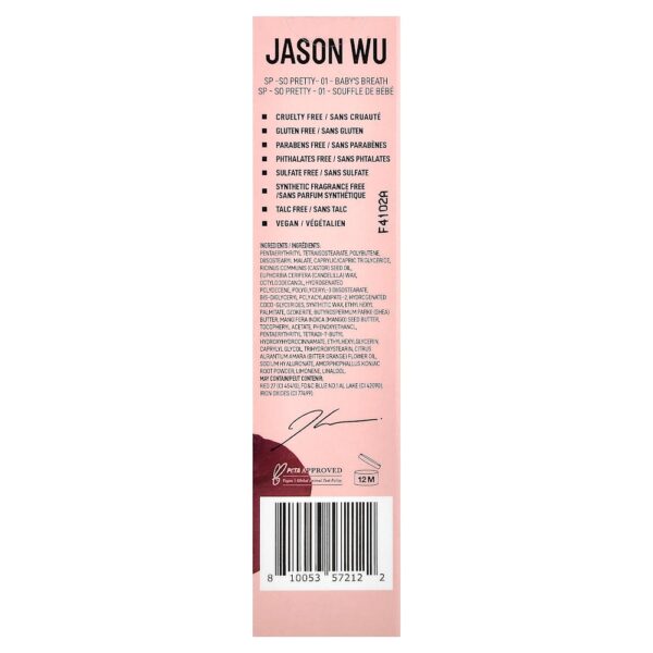 Jason Wu - So Pretty Tonalidade para Lábios e Bochechas com Ajuste de pH 01 Baby's Breath 3 g