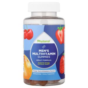 Phytoral - Gomas Multivitamínicas para Homens Gomas Sabor Laranja Cereja e Morango 90 Gomas