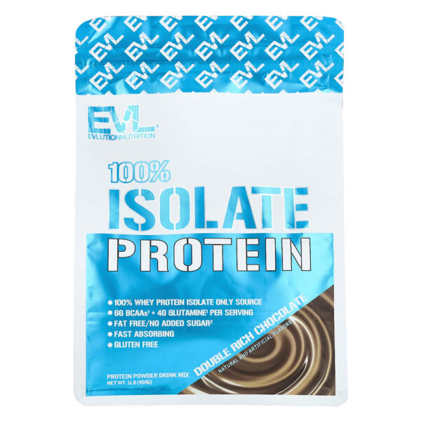 EVLution Nutrition - 100% Proteína Isolada Chocolate Duplamente Rico 454 g