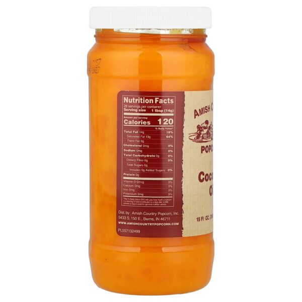 Amish Country Popcorn - Óleo de Coco 470 ml