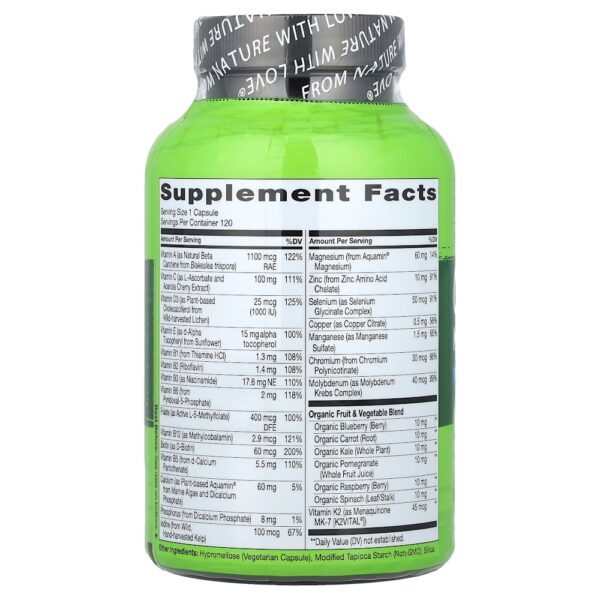 NATURELO - Um Multivitamínico Diário para Homens com Mais de 50 Anos 120 Cápsulas Vegetarianas