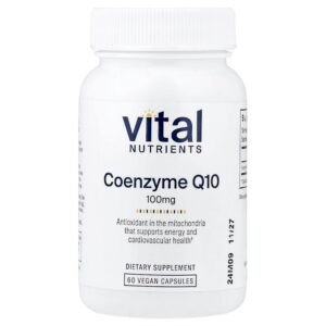 Vital Nutrients - Coenzima Q10 100 mg 60 Cápsulas Veganas