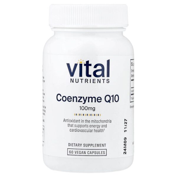 Vital Nutrients - Coenzima Q10 100 mg 60 Cápsulas Veganas