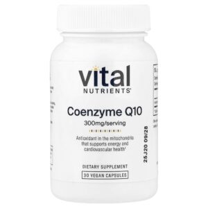 Vital Nutrients - Coenzima Q10 300 mg 30 Cápsulas Veganas