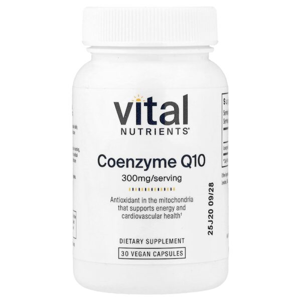Vital Nutrients - Coenzima Q10 300 mg 30 Cápsulas Veganas