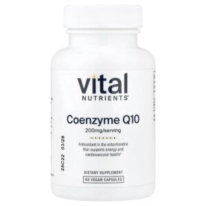 Vital Nutrients - Coenzima Q10 200 mg 60 Cápsulas Veganas