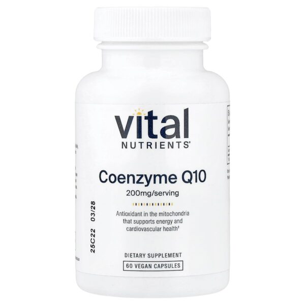 27-80.jpg Vital Nutrients - Coenzima Q10 200 mg 60 Cápsulas Veganas