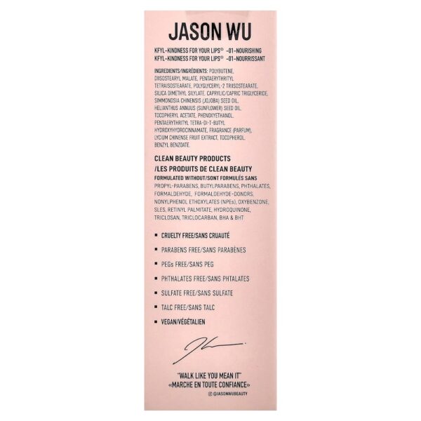 Jason Wu - Bondade For Your Lips Óleo Labial Rejuvenescedor 01 Nutritivo 4,8 ml (5 g)