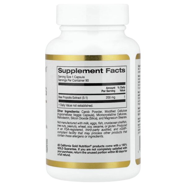California Gold Nutrition - Própolis de Abelha 1000 mg 90 Cápsulas