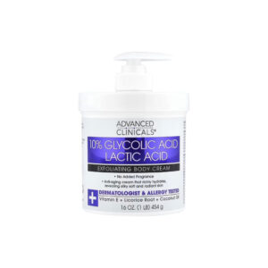 Creme Esfoliante para o Corpo c/ 10% Ácido Glicólico+ Ácido Láctico 454g - Advanced Clinicals
