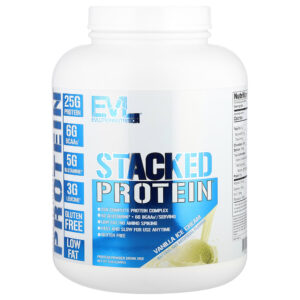 EVLution Nutrition - Stacked Protein Sorvete de Baunilha 2.268 kg
