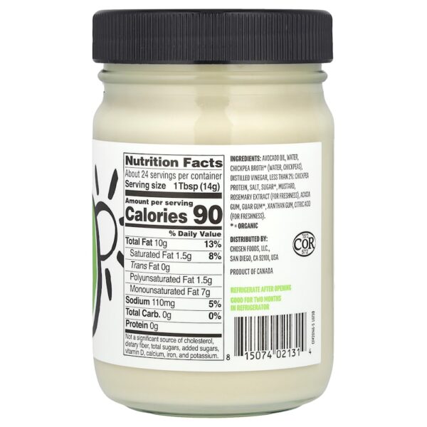 Chosen Foods - Maionese Vegana 355 ml