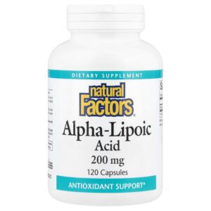 Natural Factors - Ácido Tióctico 200 mg 120 Cápsulas