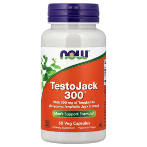 NOW Foods - TestoJack 300 300 mg 60 Cápsulas Vegetais