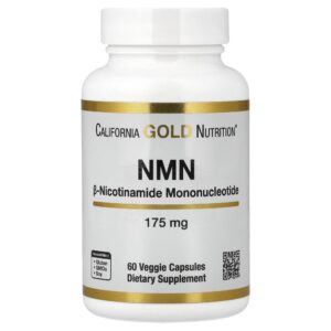 280.jpg California Gold Nutrition - NMN 175 mg 60 Cápsulas Vegetais