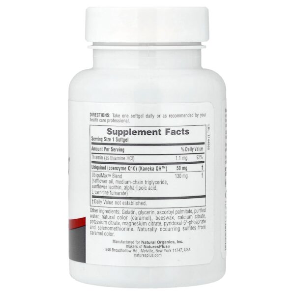 NaturePlus - Ubiquinol Beyond CoQ10 50 mg 30 Cápsulas Gelatinosas
