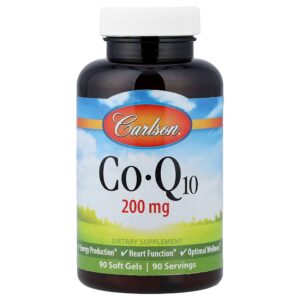 Carlson - CoQ10 200 mg 90 Cápsulas Softgel