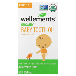 29-12.jpg Wellements Óleo Orgânico para Dentição do Bebê 4+ Meses 15 ml