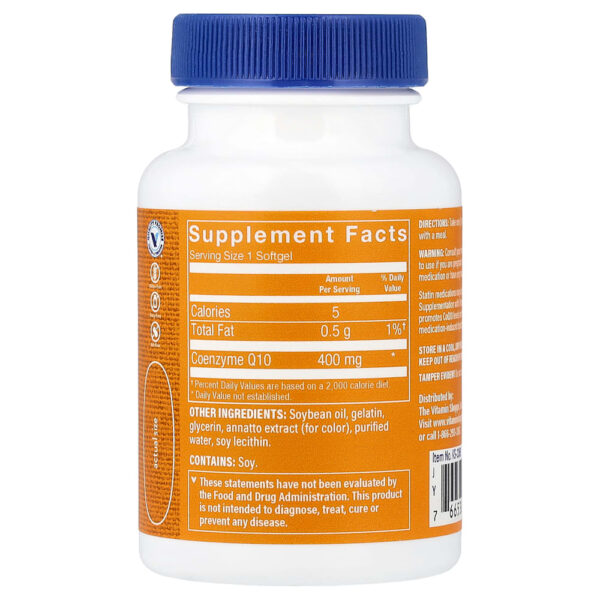 29-121.jpg The Vitamin Shoppe - CoQ10 400 mg 30 Cápsulas Softgel