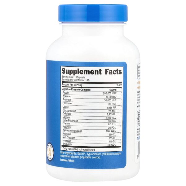 Nutricost - Enzimas Digestivas 620 mg 120 Cápsulas
