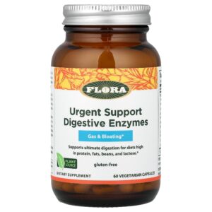 29-141.jpg Flora - Enzimas Digestivas para Suporte Urgente 60 Cápsulas Vegetarianas