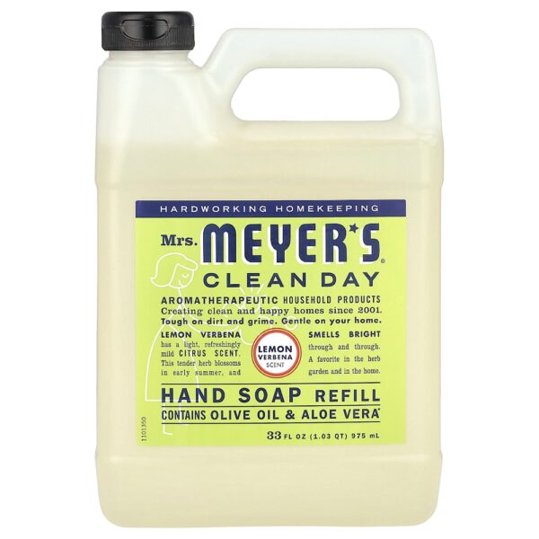 Mrs. Meyers Clean Day - Refil de Sabão de Mão Líquido Odor de Verbena de Limão 975 ml