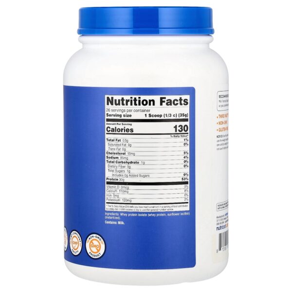 Nutricost - Isolado de Proteína Whey Sem Sabor 907 g