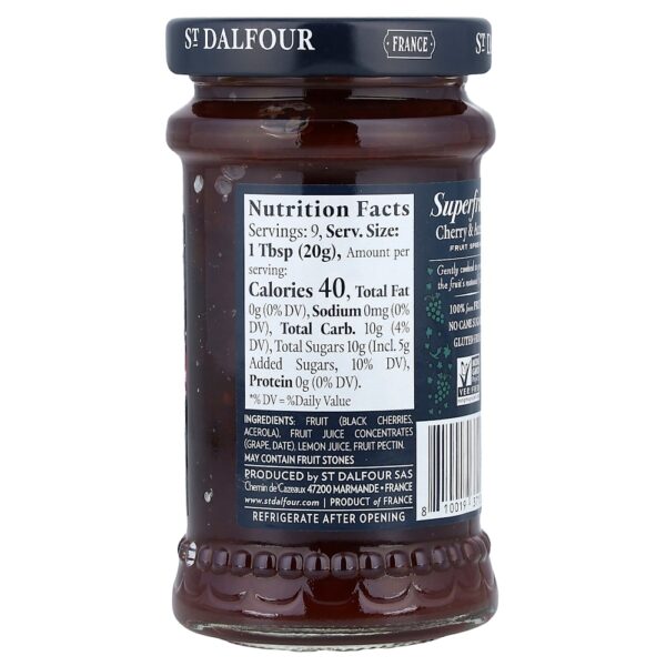 29-46.jpg St. Dalfour - Superfrutas Creme de Frutas Cereja e Acerola 170 g