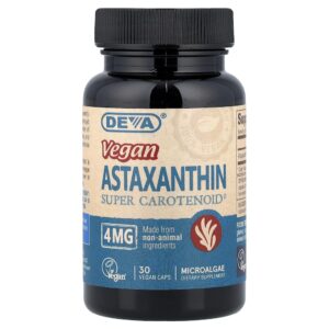 Deva - Astaxantina Vegana 4 mg 30 Cápsulas Veganas