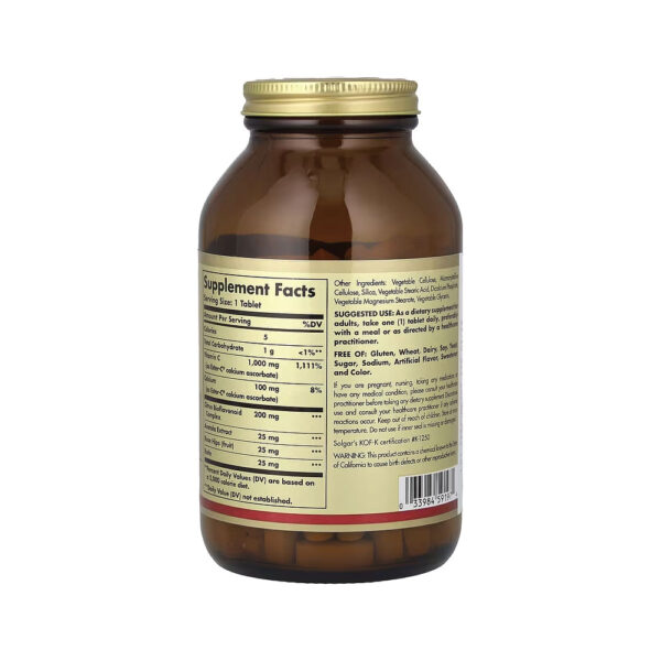 Vitamina C Não Ácida Ester-C Plus 1.000mg 180 Comprimidos - Solgar