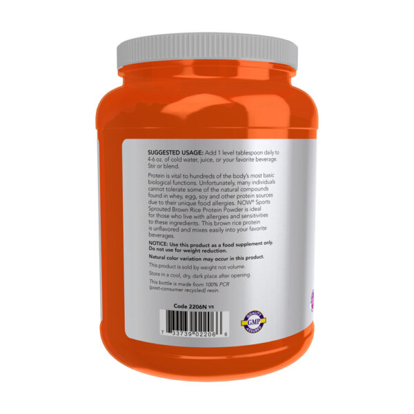 2c2b53a64e2a495fa8e423e47ac807c7-i0kxhwwsdl.jpg Sprouted Brown Rice Protein Proteína em Pó de Arroz Integral Germinado Sem Sabor 907g - Now Foods