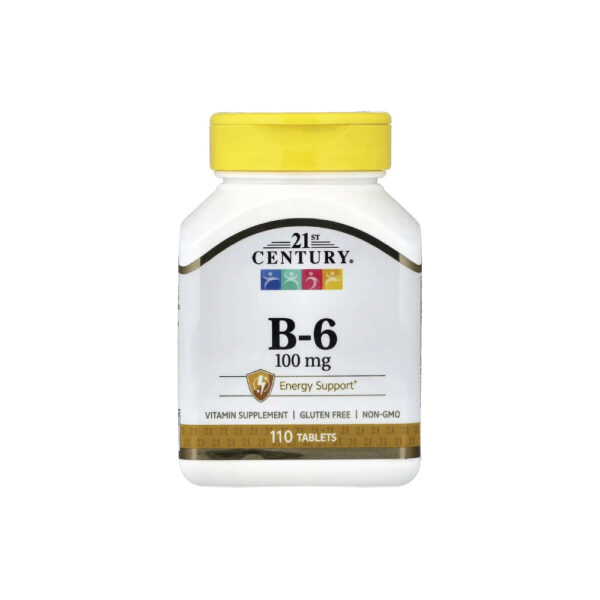 2fb93a3034e24ca8a60923ae87cf5f1b-9j7e4p7lyk.jpg Vitamina B-6 110 Tabletes - 21st Century