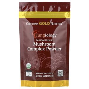 California Gold Nutrition - Mistura em Pó de Cogumelos Orgânicos Certificados 120 g