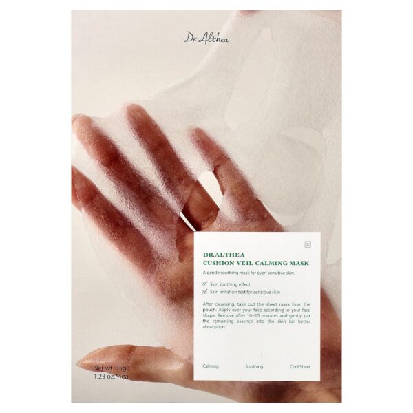 Dr. Althea - Cushion Veil Máscara de Beleza Calmante 4 Máscaras 35 g Cada