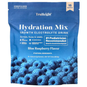TruHeight - Mistura para Hidratação Framboesa Azul 15 Embalagens 5,7 g Cada