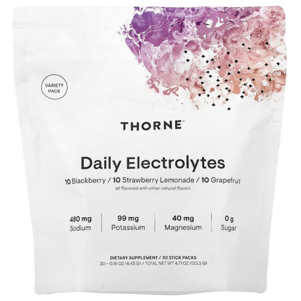 3-68.jpg Thorne - Eletrólitos Diários Embalagem Sortida 30 Embalagens Stick-pack 4,45 g Cada