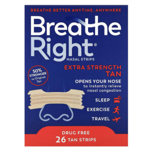 Breathe Right - Tiras Nasais Bronzeado 26 Tiras