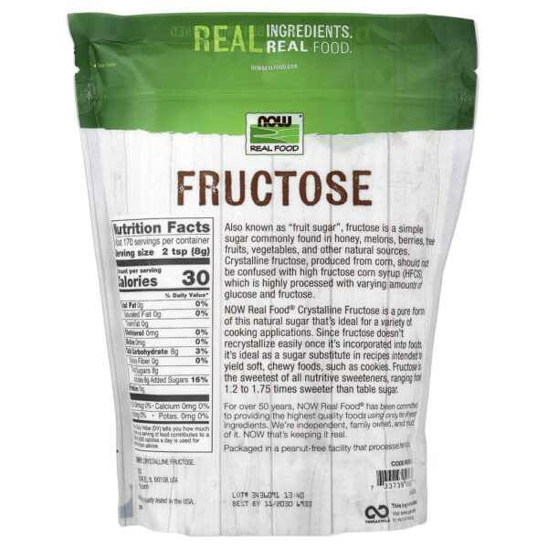 30-2.jpg NOW Foods - Adoçante de Frutose 1.361 g