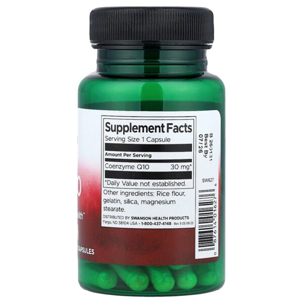 Swanson Vitamins - CoQ10 30 mg 60 Cápsulas