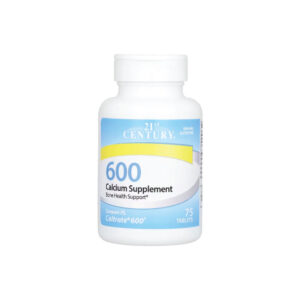 Suplemento de Cálcio 600mg 75 Tabletes - 21st Century