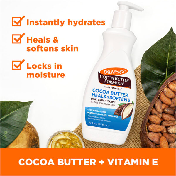 31-48.jpg Palmer's - Cocoa Butter Formula com Vitamina E Cura e Suaviza a Pele Terapia Diária 400 ml