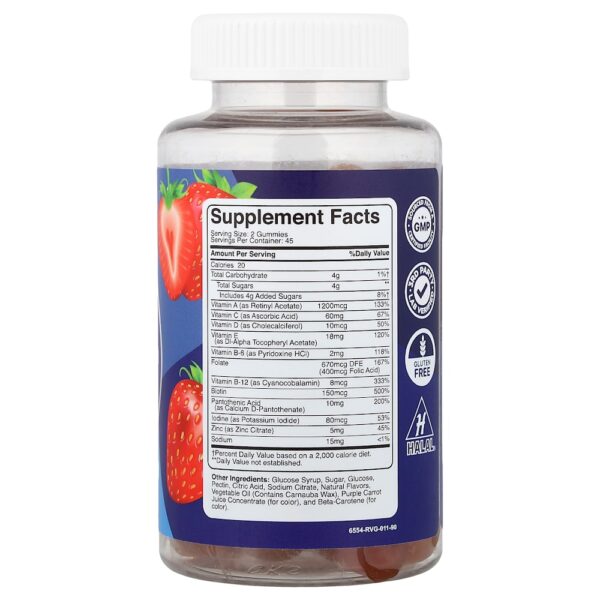 Phytoral - Gomas Multivitamínicas para Homens Gomas Sabor Laranja Cereja e Morango 90 Gomas