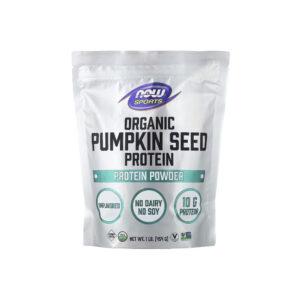 Organic Pumpkin Seed Protein Proteína em Pó de Semente de Abóbora Orgânica Sem Sabor 454g - Now Foods