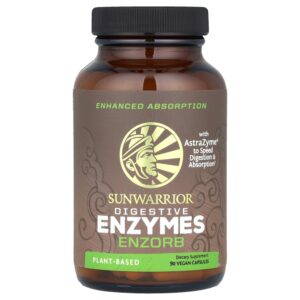 Sunwarrior - Enzimas Digestivas Enzorb 90 Cápsulas Veganas