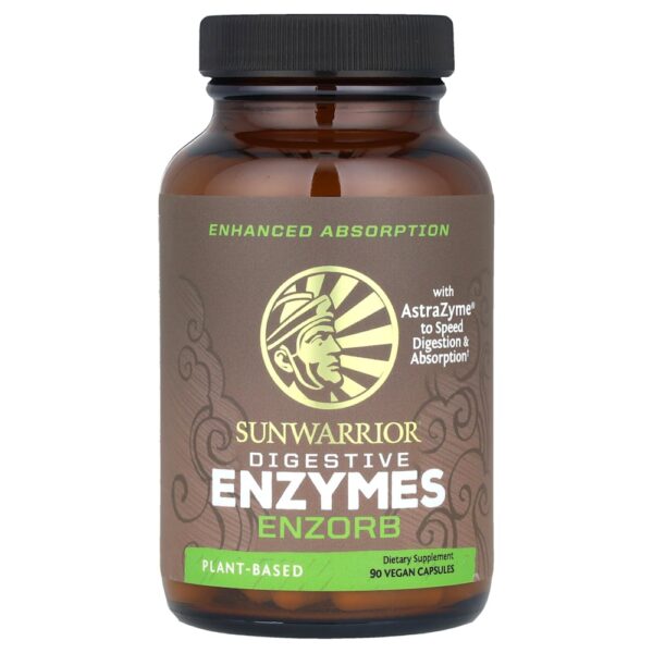 Sunwarrior - Enzimas Digestivas Enzorb 90 Cápsulas Veganas