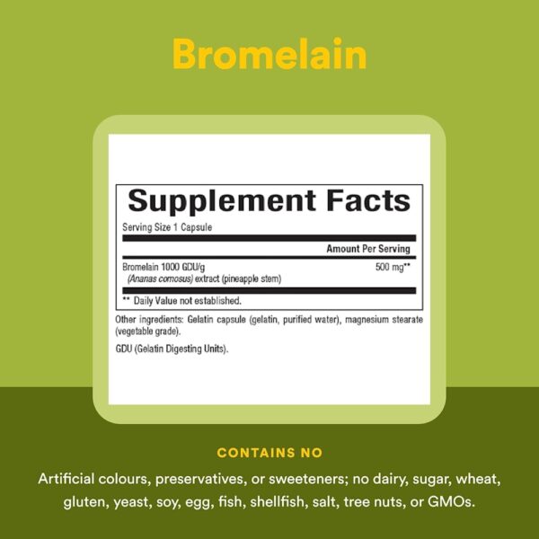 Natural Factors - Bromelina 500 mg 90 Cápsulas