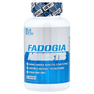 EVLution Nutrition - Fadogia Agrestis 600 mg 30 Cápsulas Vegetais