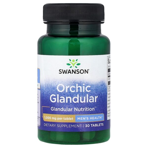 Swanson Vitamins - Orchic Glandular Saúde Masculina 1.000 mg 30 Comprimidos