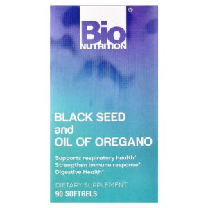 Bio Nutrition - Semente Preta e Óleo de Orégano 90 Cápsulas Softgel